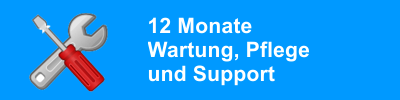 12 Monate Wartung, Pflege und Support